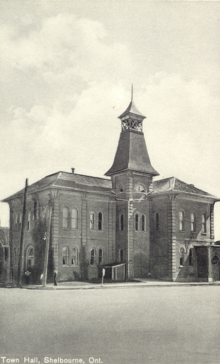 Outside view of a historic building in Dufferin County