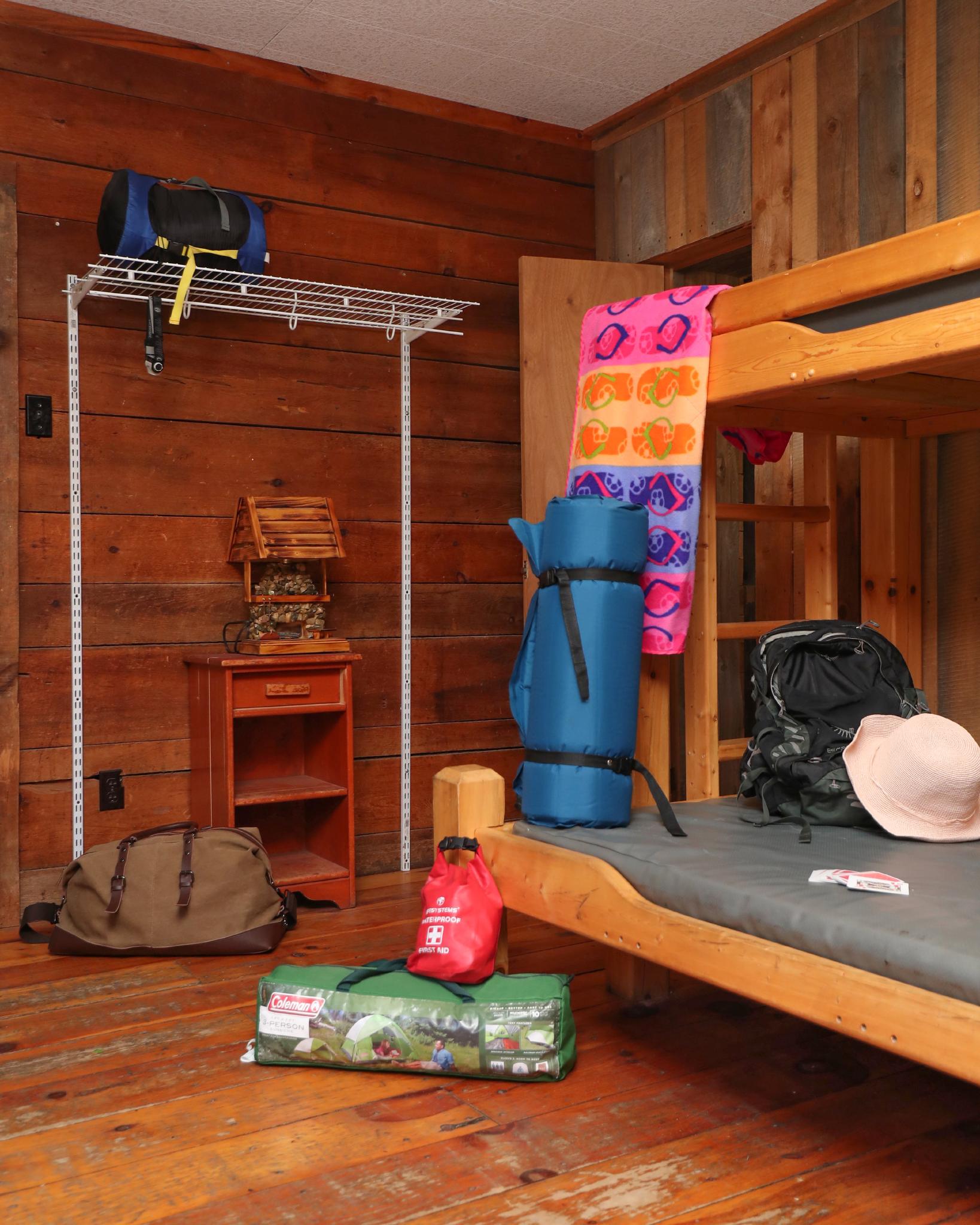 Camping equipment at the Mansfield Outdoor centre