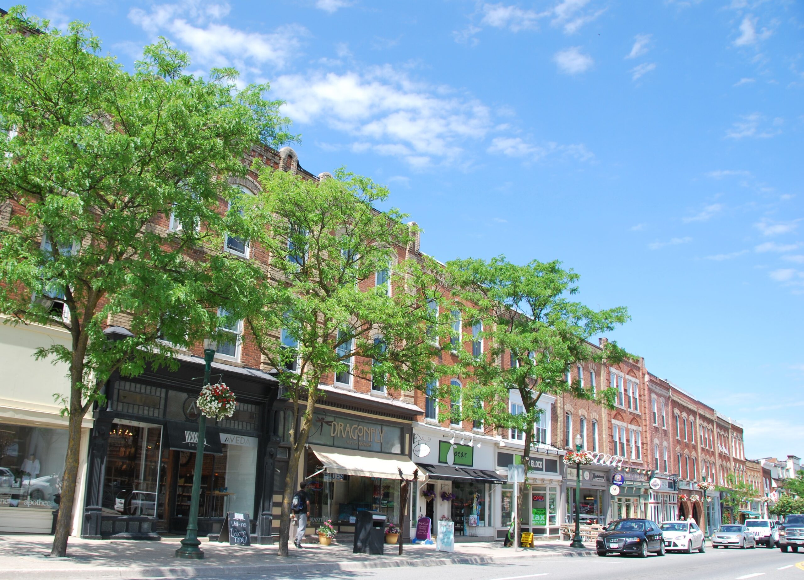 Image of the downtown core in Orangeville