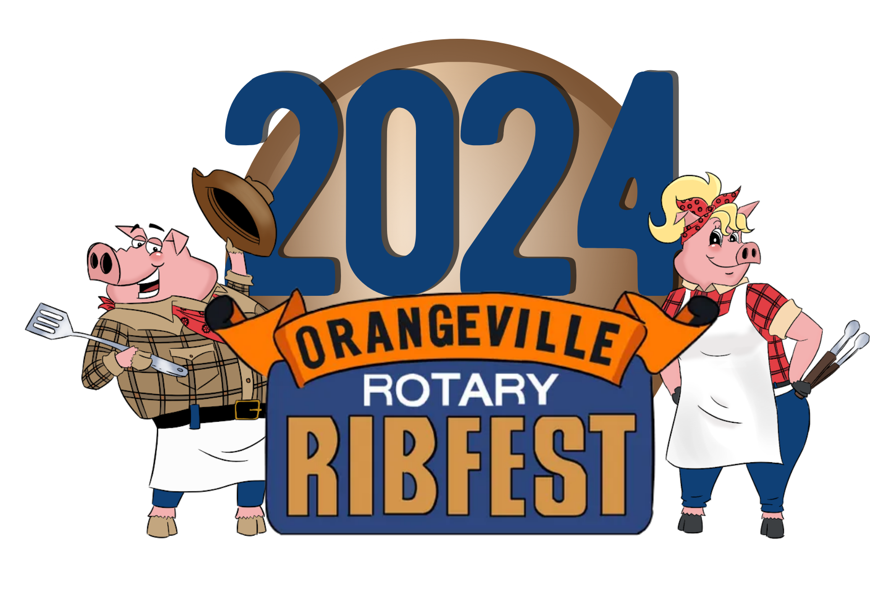2024 Orangeville Ribfest Logo