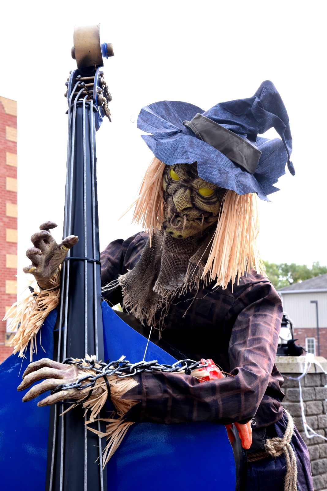 A witch statue in Orangeville