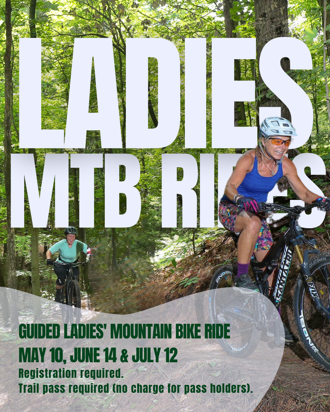Ladies mountain bike ride graphic