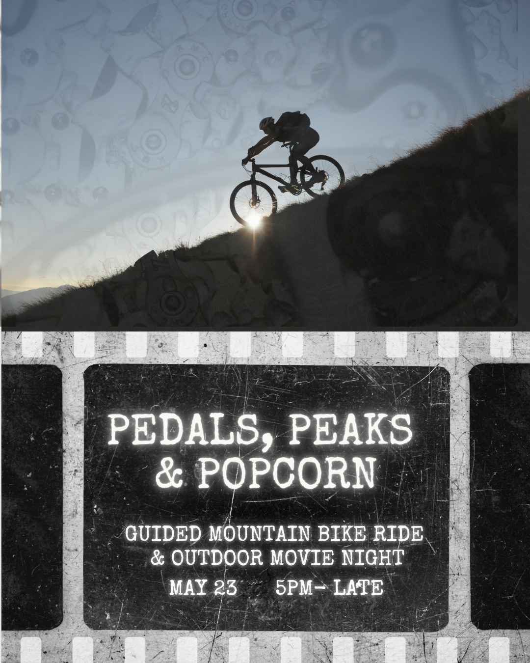 Outdoor movie night graphic