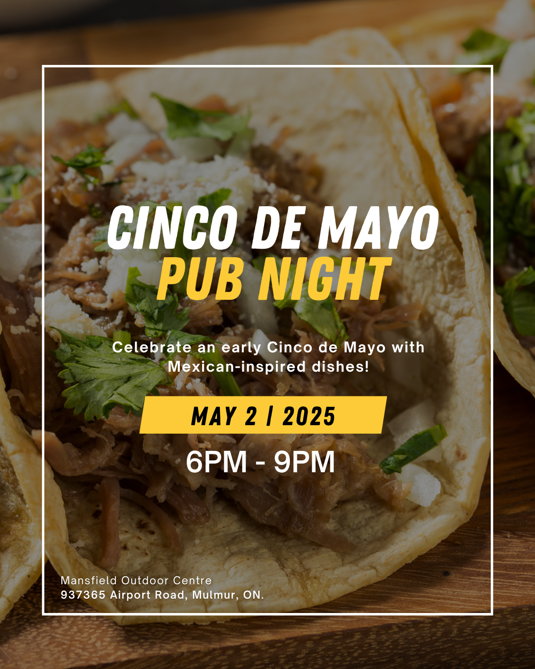 graphic for cinco de mayo pub night