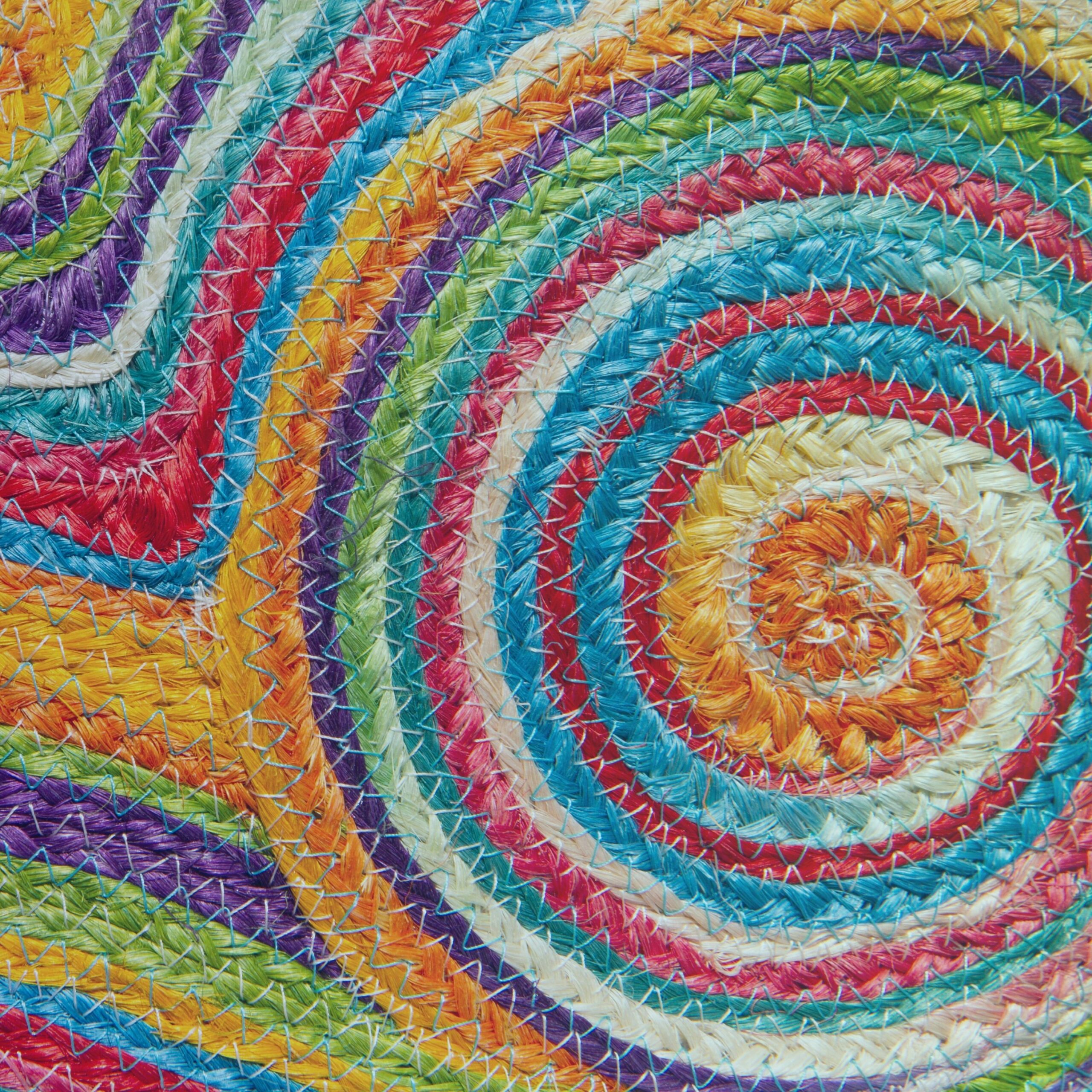 Unity in diversity, yarn colourful art piece.