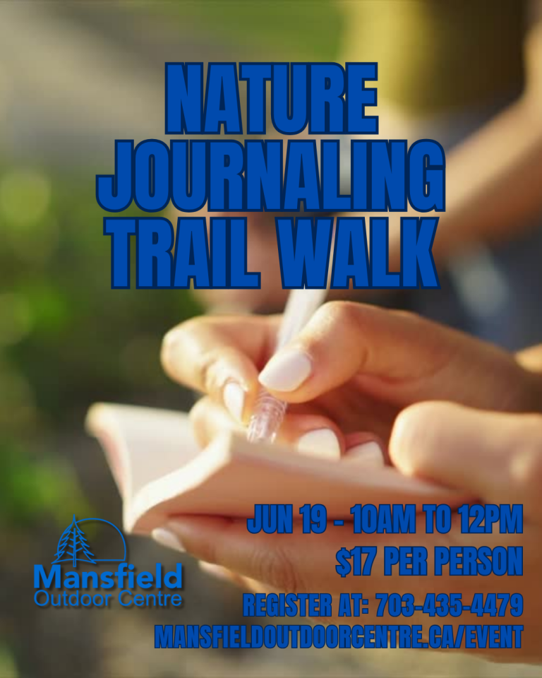nature journaling trail walk ad