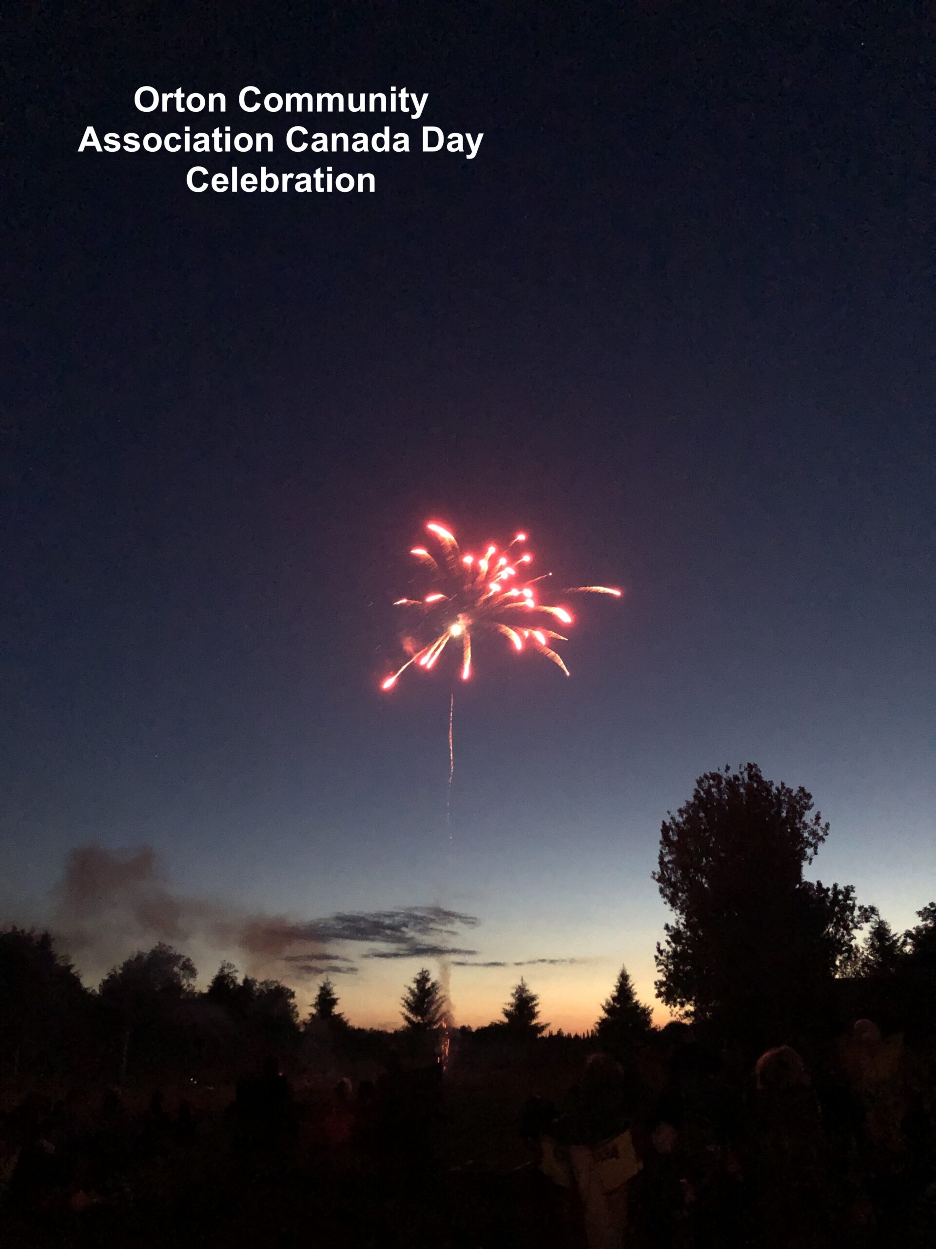 Orton Canada Day Poster with fireworks
