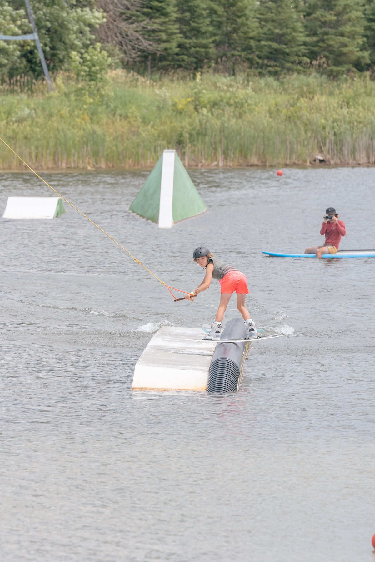 person water skiing