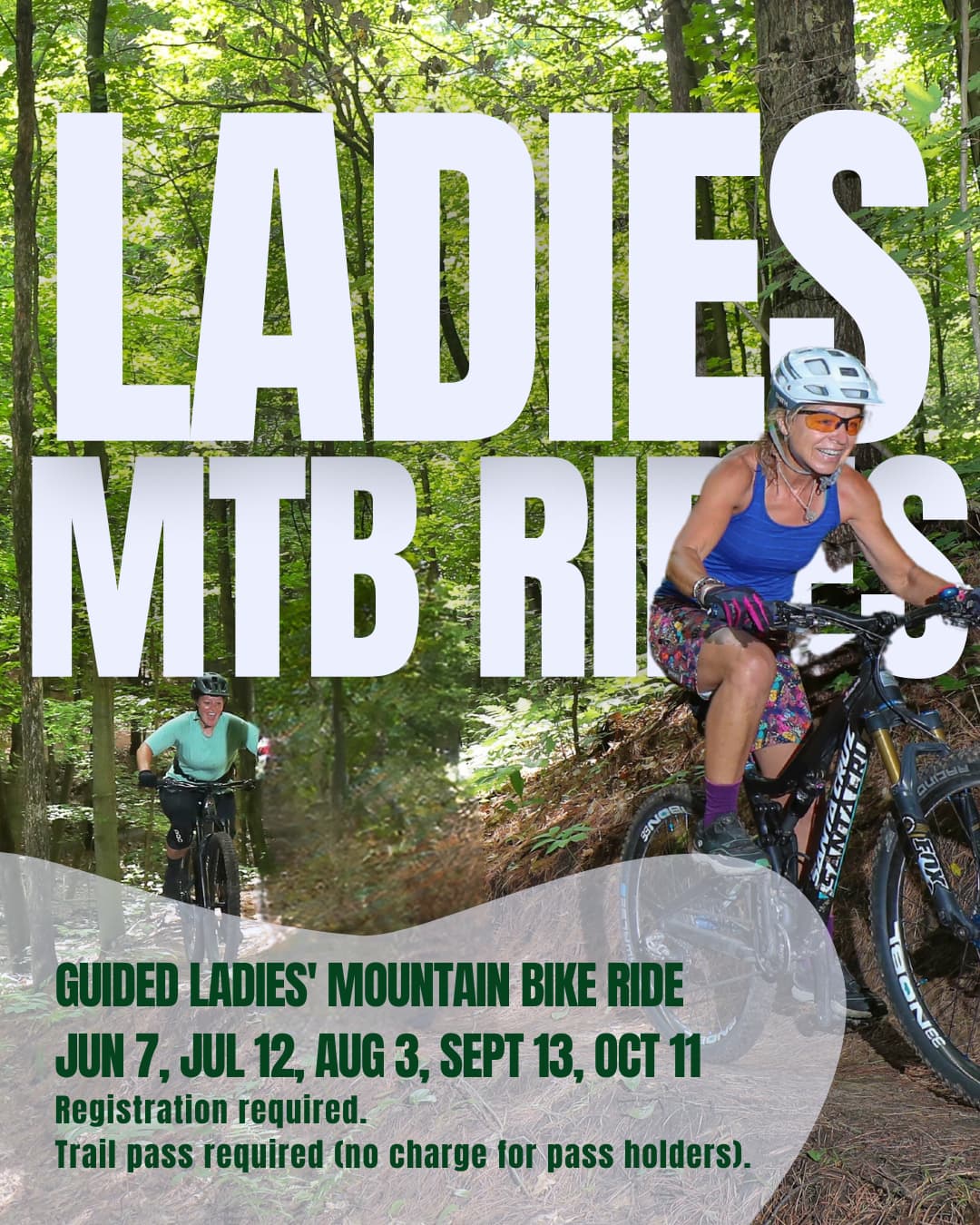 Ladies MTB rides brochure.